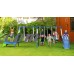Sportspower Mountain View Metal Swing Set with Slide and Trampoline   552151742